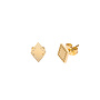 Oorknopjes triangle dots goud