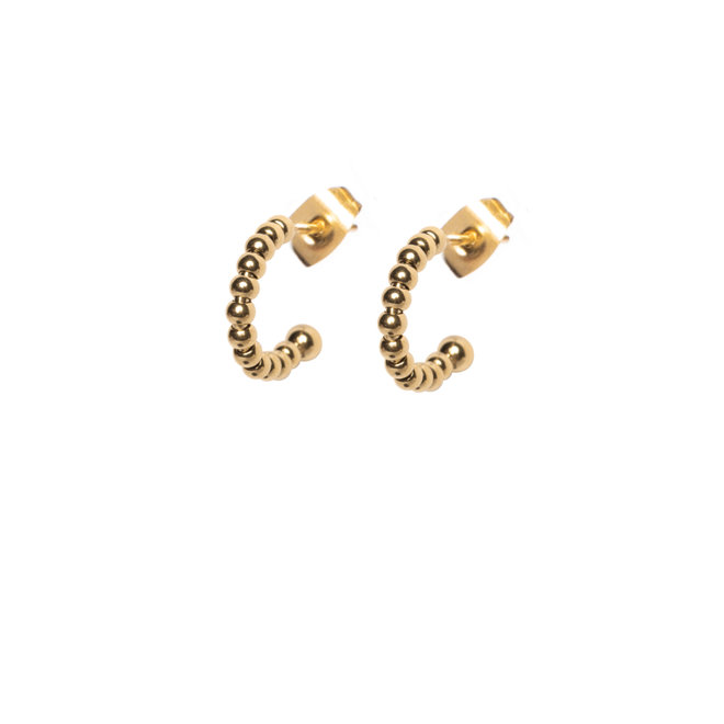 Oorstekers dots goud