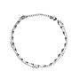 Enkelbandje double dots zilver