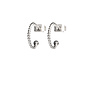 Oorringen twisted zilver