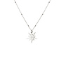 Ketting beautiful star lang zilver