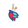 Bag charm bird blue