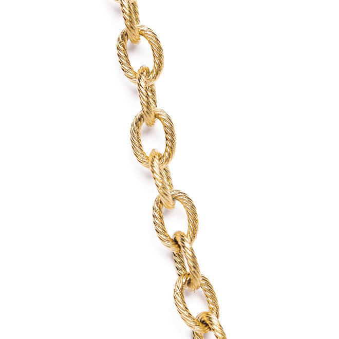 Ketting chain big luxe goud