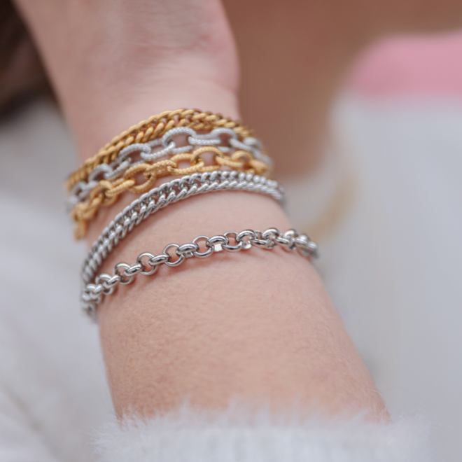 Armband jasseron zilver