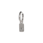 Oorring charm star zilver