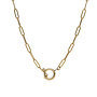 Ketting chain big plain goud