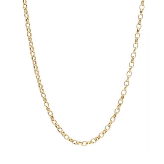 Ketting chain oval small goud