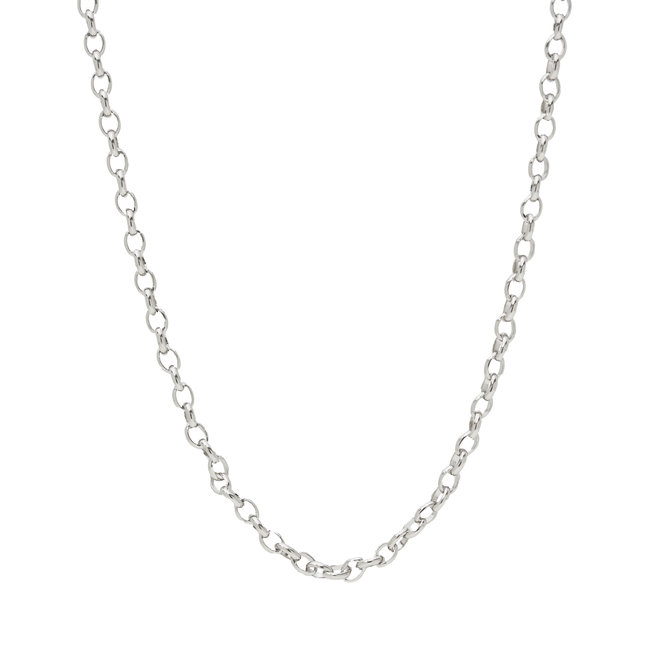 Ketting chain oval small zilver