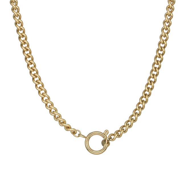 ketting lock curb chain goud