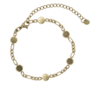 armband figaro coins goud