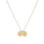 Gepersonaliseerde geboortebloem ketting small | 2 bedels
