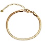 Armband flat snake goud