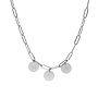 Gepersonaliseerde initialen ketting zilver | 3 bedels