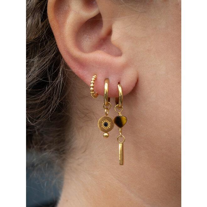 Oorstekers dots goud