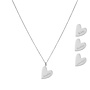 Gepersonaliseerde naam ketting heart small zilver