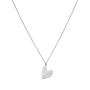 Gepersonaliseerde datum ketting heart small zilver