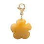 Charm flower gele jade goud
