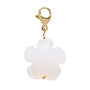 Charm flower witte jade goud