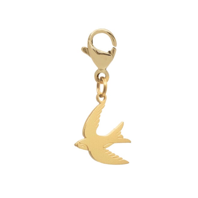 Charm zwaluw goud