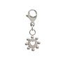 Charm heart dots zilver