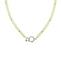 Ketting sammie big licht groen zilver
