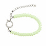 Armband sammie big licht groen zilver