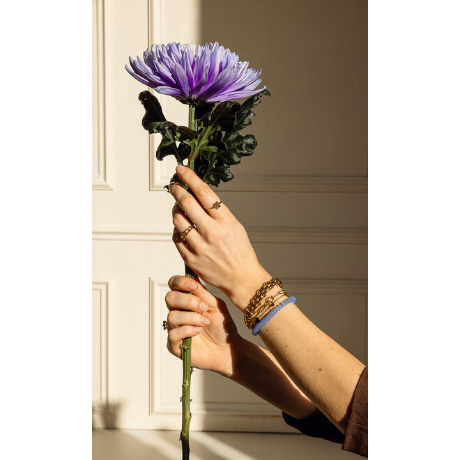 Armband chain big twisted goud