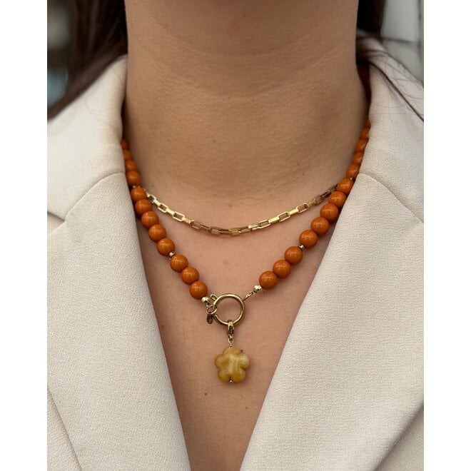 Ketting Liv roestbruin goud