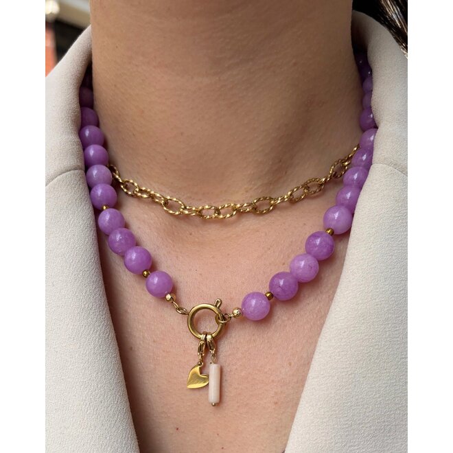 Limited ketting Loua lila goud