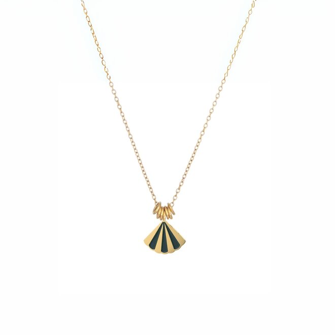 Ketting fan black goud