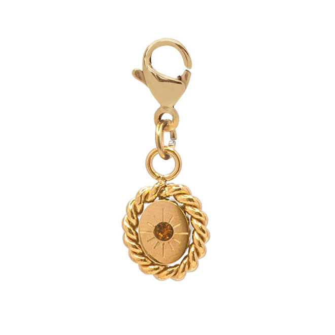 Charm oval elise goud