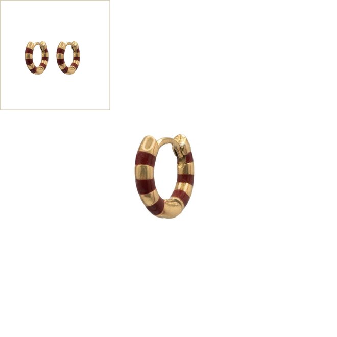 creolen small striped red goud