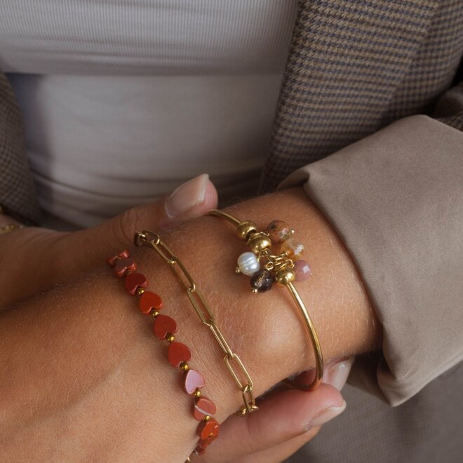 Armband wish stones goud