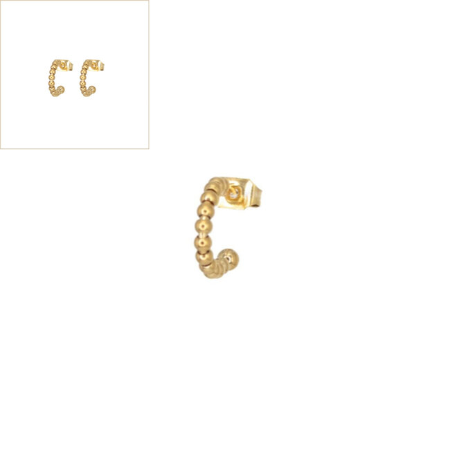 Oorstekers dots goud