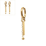 Oorringen bar chain goud