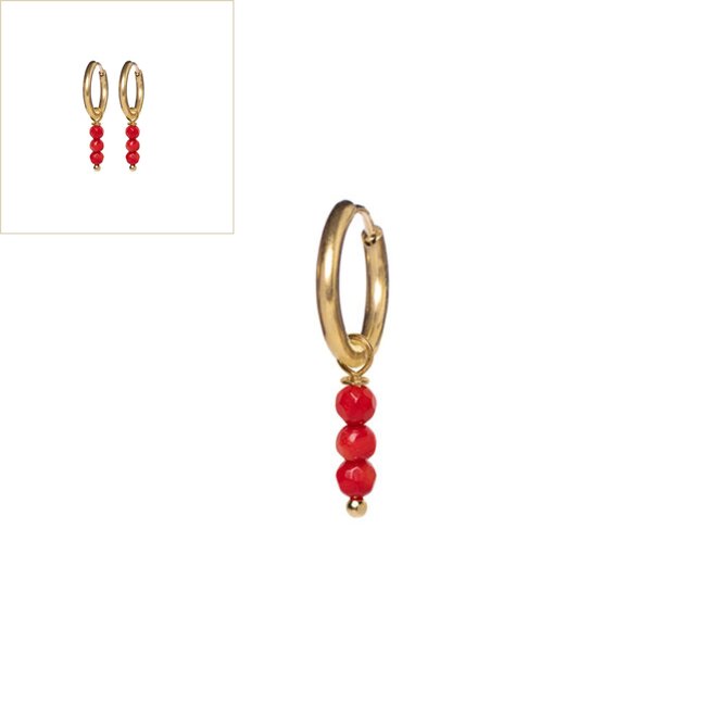 Oorringen juli (koraal)