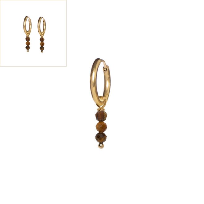 Oorringen november (tijgeroog)