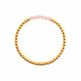 Armband beads 4mm 6x roze aventurijn goud