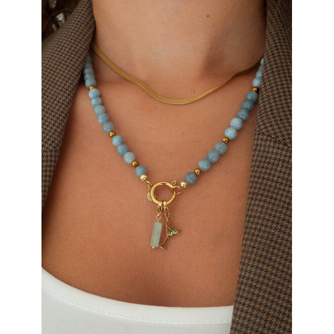 Ketting double oval goud