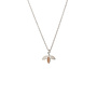 Ketting little leaf sand zilver