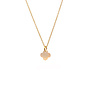 Ketting clover mat oranje goud