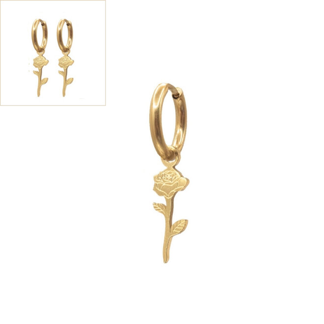 Oorring rose goud
