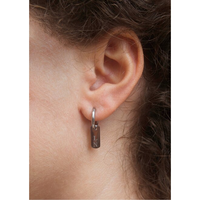 Gepersonaliseerde naam bedel tag zilver