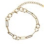Armband chain big twisted goud