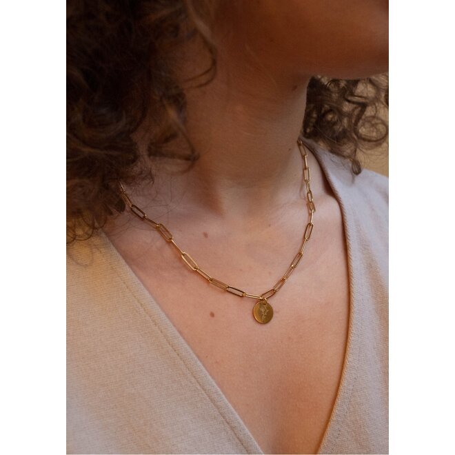 Gepersonaliseerde initialen ketting | 1 bedel