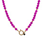 Ketting charlie paars 8mm goud