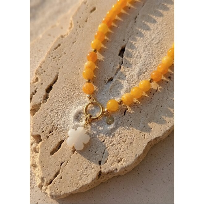 Ketting charlie geel 8mm goud