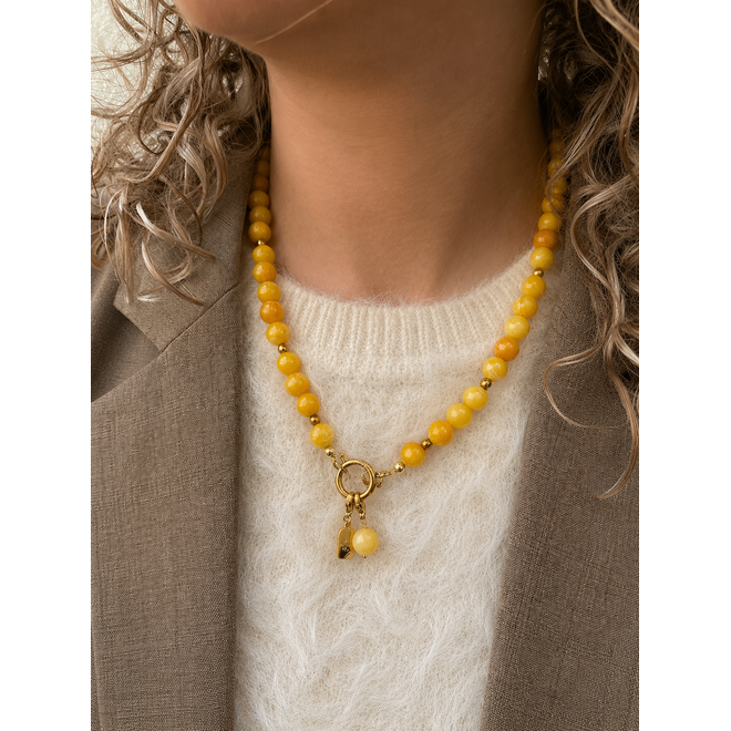 Ketting charlie geel 8mm goud