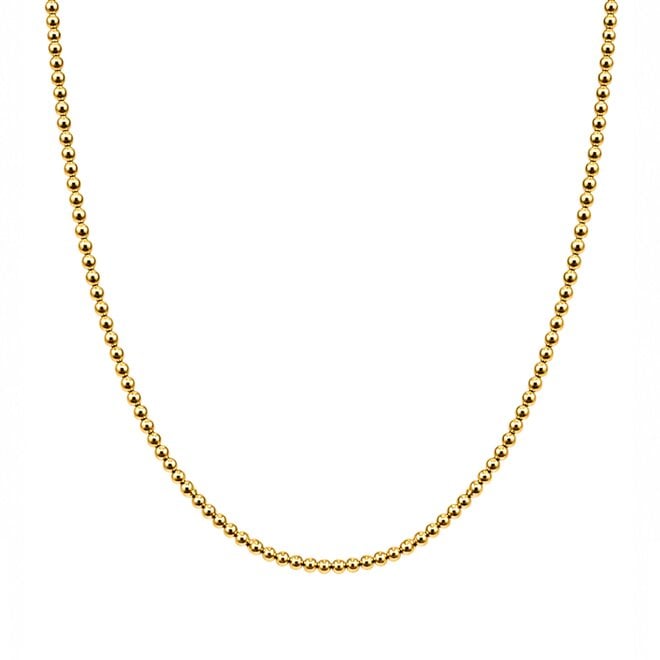 Ketting beads 3mm goud