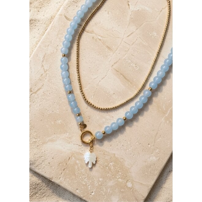 Ketting beads 3mm goud